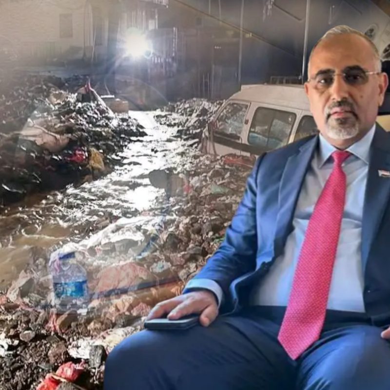 في خضم كارثة المنخفض الجوي.. عيدروس يغادر عدن متوجهاً إلى الإمارات